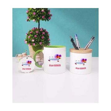 Estetisyen Yeşil Kupa Bardak