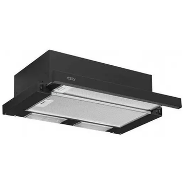 Esty 1350 60 cm Siyah Ankastre Sürgülü Aspiratör