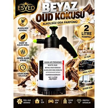 Esved 2 lt Beyaz Oud Kokusu Çubuklu Oda Kokusu