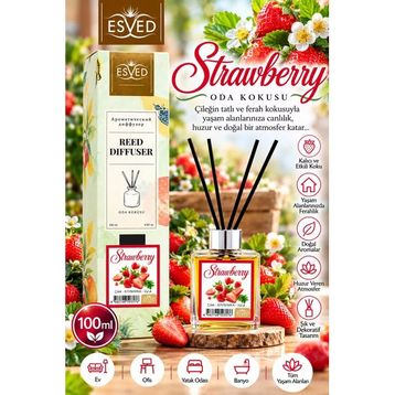 Esved Çilek Kokusu 100 ml Çubuklu Oda Kokusu