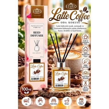 Esved Latte Kahve Kokusu 100 ml Çubuklu Oda Kokusu