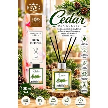Esved Sedir Kokusu 100 ml Çubuklu Oda Kokusu
