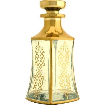 Esved X009-4 150 ml Gold Parfüm Esans Boş Cam Dekorotif Vitrin Şişesi