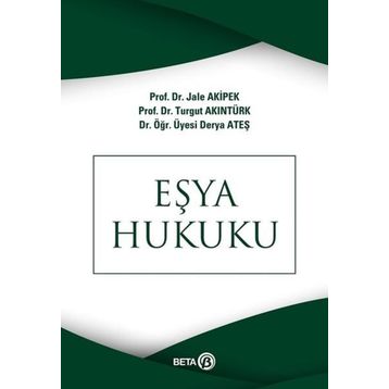 Eşya Hukuku Beta Yayınları