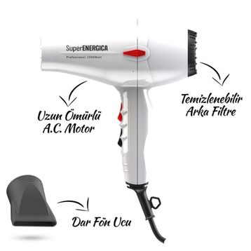 Etap Super Energica Beyaz Saç Kurutma Makinesi