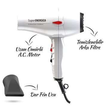Etap Super Energica Beyaz Saç Kurutma Makinesi