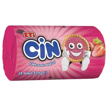 Eti 13'lü 325 gr Çilekli Bisküvi Cin
