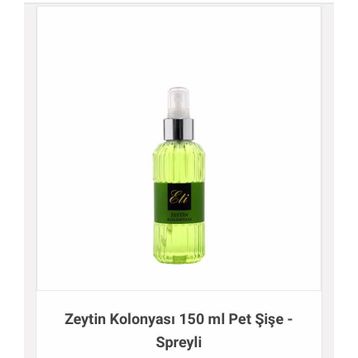Eti 150 ml Pet Şişe Spreyli Zeytin Kolonyası