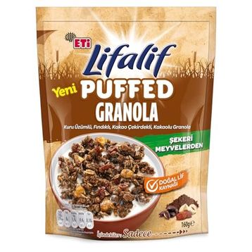 Eti 160 gr Lifalif Puffed Kakao Granola