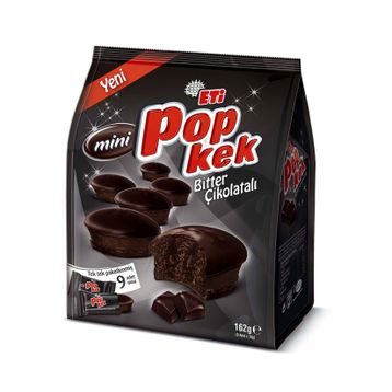 Eti 162 gr Popkek Mini Bitter Çikolatalı Kek (10 adet)