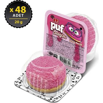 Eti 20 gr Orman Meyve Dolgulu Puf (48 adet)