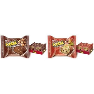 Eti 35 gr Topkek Fındıklı Kakaolu Kek + 40 gr Topkek Meyveli Kek (24 adet)
