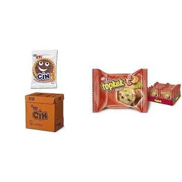 Eti 36x25 gr Cin Portakallı Bisküvi + 24x40 gr Meyveli Topkek