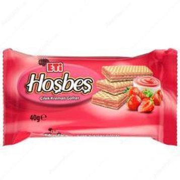 Eti 40 gr Çilekli Hoşbeş Gofret