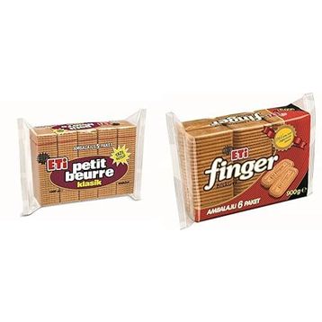 Eti 5x200 gr Petit Beurre Bisküvi + 6x150 gr Finger Bisküvi