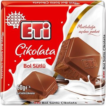 Eti 60 gr Bol Sütlü Çikolata