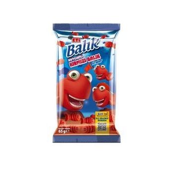 Eti 65 gr Ketçaplı Kırmızı Balık Kraker