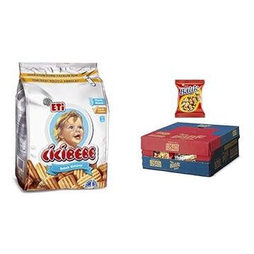 Eti 800 gr Cicibebe Bisküvi + 16x40 gr Balık Kraker