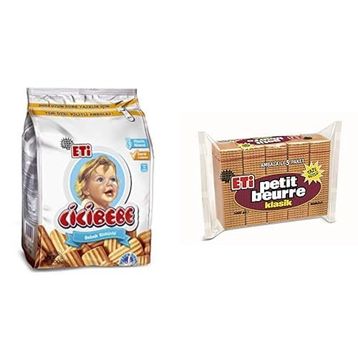 Eti 800 gr Cicibebe Bisküvi + 5x200 gr Petit Beurre Bisküvi