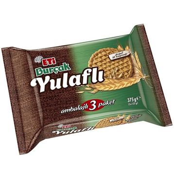 Eti Burçak 3'lü 125 g Yulaflı Lifli Bisküvi