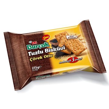 Eti Burçak 3'lü 91 gr Tuzlu Çörek Otlu Bisküvi