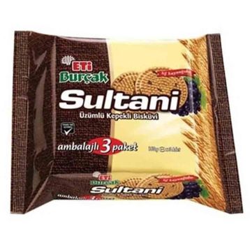 Eti Burçak Sultani 3'lü 369 gr Bisküvi (4 adet)