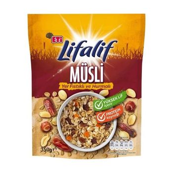 Eti Lifalif Yer Fıstıklı ve Hurmalı Müsli 350 gr Gevrek