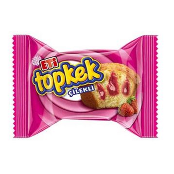 Eti Topkek 35 gr Çilekli Kek (24 adet)