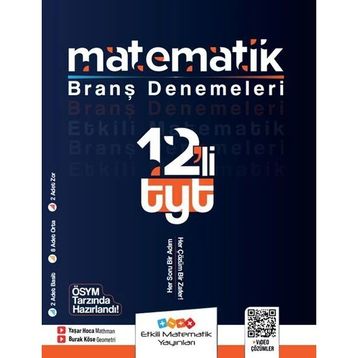 Etkili Matematik Yayınları TYT 12'li Matematik Branş Denemeleri