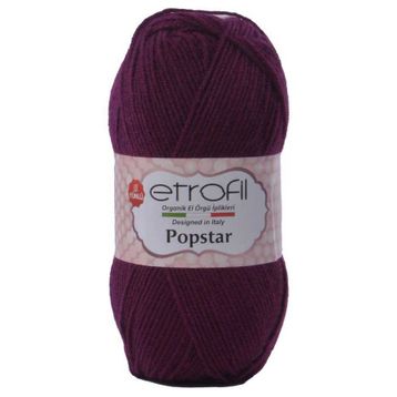 Etrofil Popstar 70609 Patlıcan Moru Örgü İpi