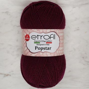 Etrofil Popstar 70609 Patlıcan Moru Örgü İpi