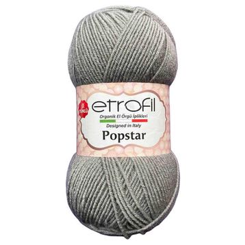Etrofil Popstar 70974 Açık Gri Örgü İpi