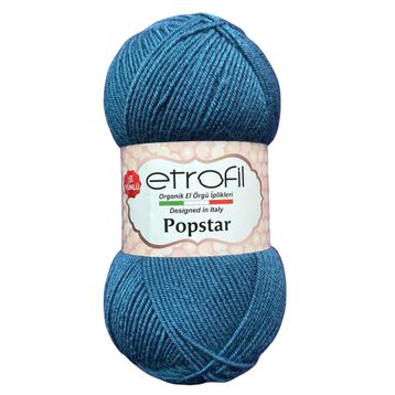 Etrofil Popstar 75096 Petrol Mavi Örgü İpi