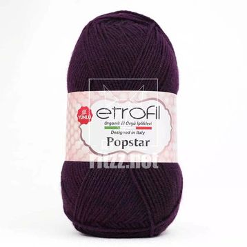 Etrofil Popstar 76001 Koyu Mor Örgü İpi