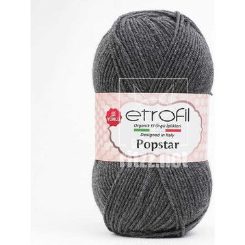 Etrofil Popstar 79027 Gri Örgü İpi