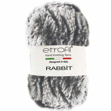 Etrofil Rabbit 70719 Kahve Beyaz Örgü İpi