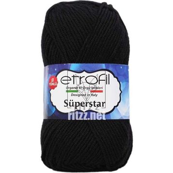 Etrofil Süperstar 70978 Siyah Örgü İpi