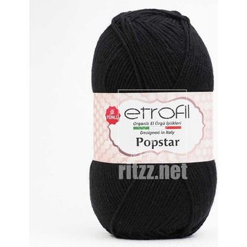 Etrofil Süperstar 70978 Siyah Örgü İpi