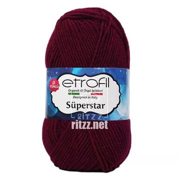 Etrofil Süperstar 73143 Bordo Örgü İpi
