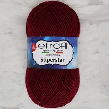 Etrofil Süperstar 73143 Bordo Örgü İpi
