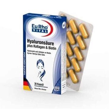 Eurho Vital Hyaluronik Asit Kollajen Biotin 30 Kapsül