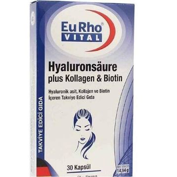 Eurho Vital Hyaluronik Asit Kollajen Biotin 30 Kapsül