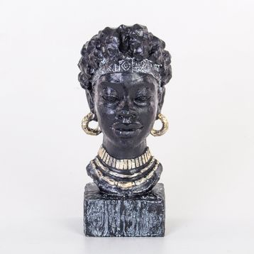 Euro Flora 13x9x30 cm Afrikalı Kadın Büst