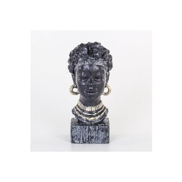 Euro Flora 13x9x30 cm Afrikalı Kadın Büst