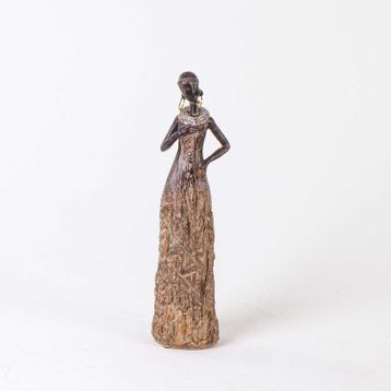 Euro Flora Afrikalı Kadın 9x8x37 Cm Biblo