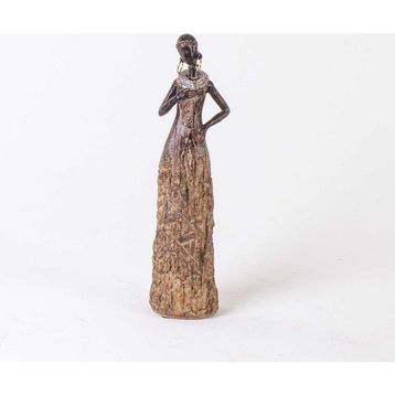 Euro Flora Afrikalı Kadın 9x8x37 Cm Biblo