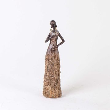 Euro Flora Afrikalı Kadın 9x8x37 Cm Biblo