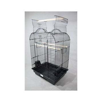 Euro Gold Pet Açılır Çatılı Siyah 47x36x70 Papağan Kafesi