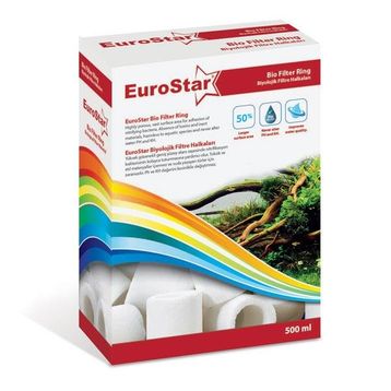 Euro Star 500 ml Seramik Halka Akvaryum Filtre Malzemesi