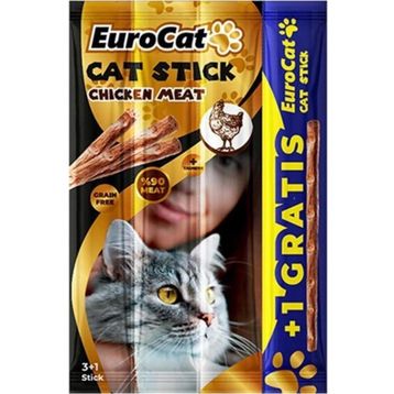 Eurocat Cat Stick Tavuklu 4x20 gr Kedi Ödül Maması